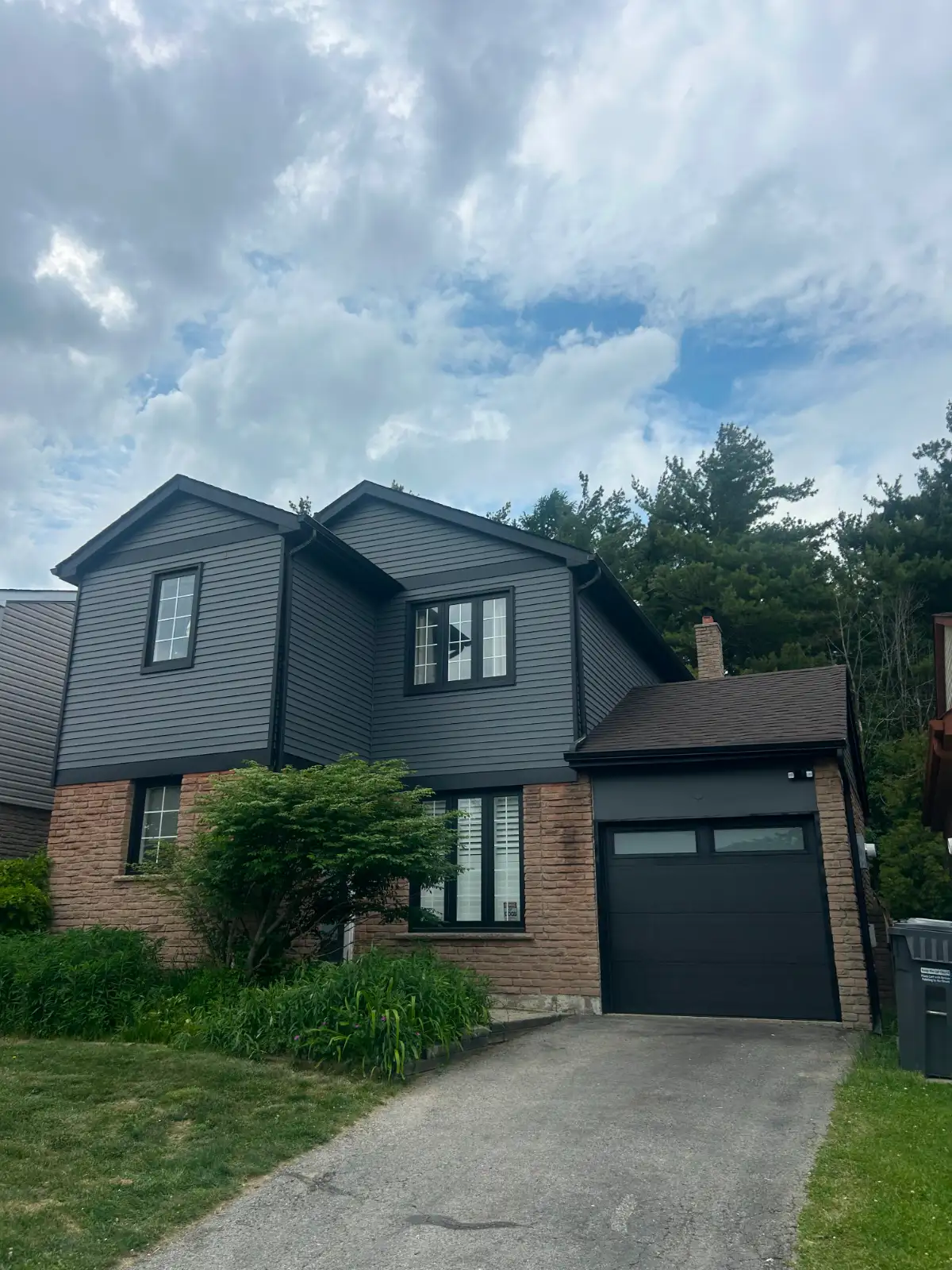 Freshly painted house exterior