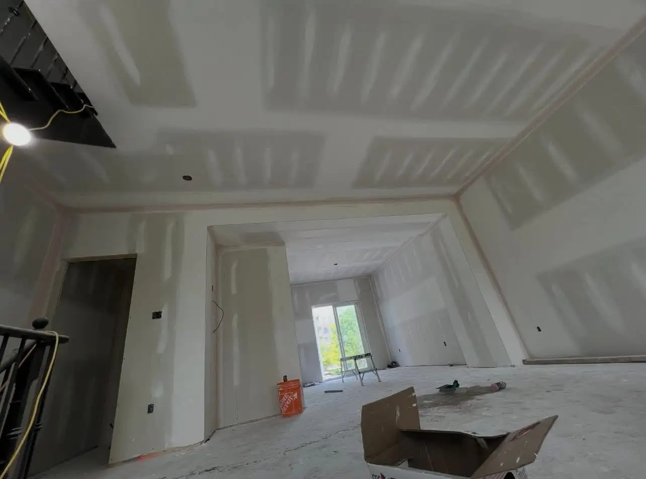 New construction drywall interior project